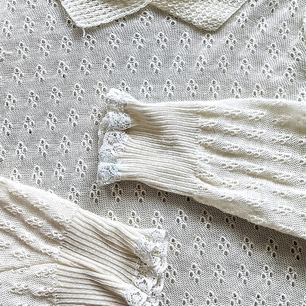 ♻️ SOLD Romantic Dainty Farmhouse Cottagecore Top - Picture 7 of 16